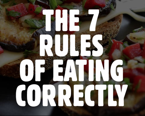 7 rules of eating correctly